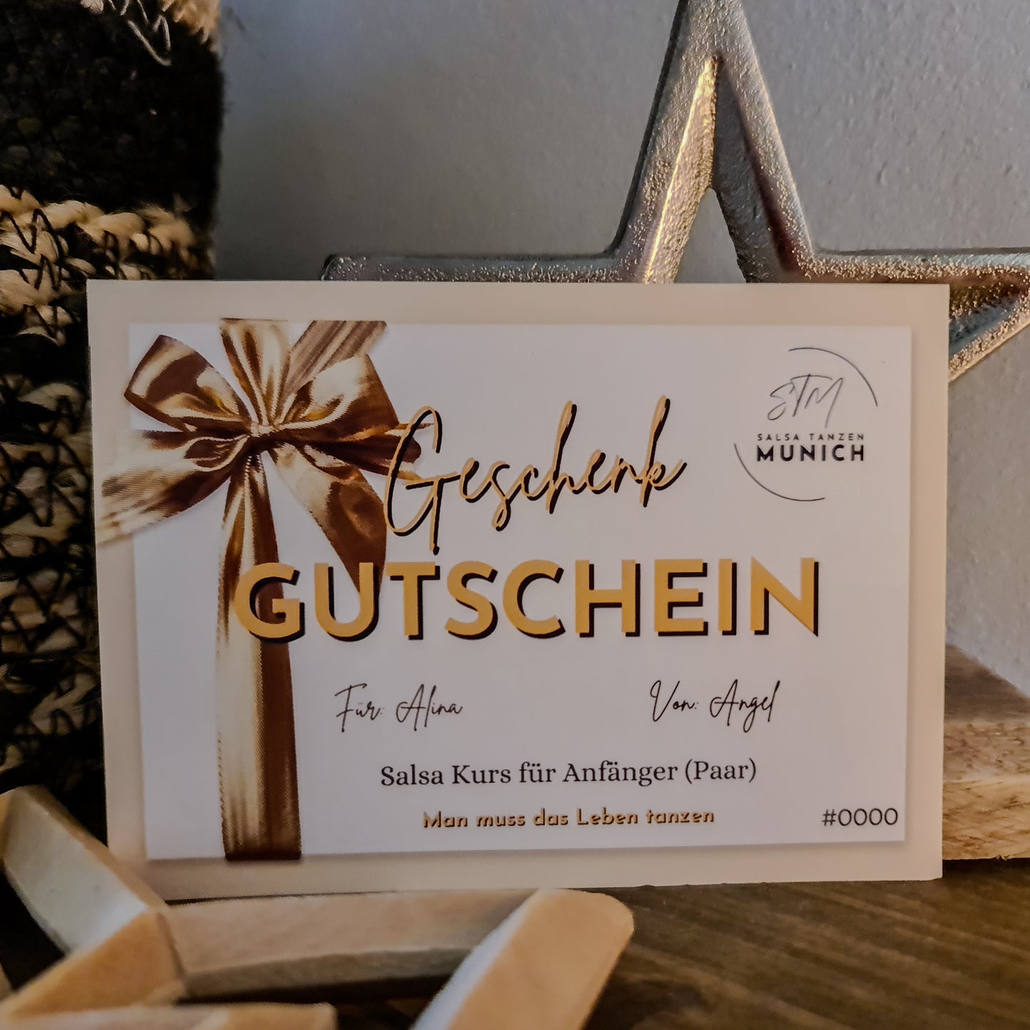 Geschenkkarte für Tanzkurse