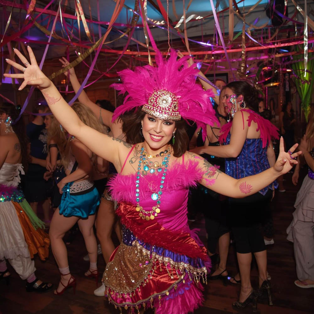 Fiesta de carnaval de salsa y bachata el 21 de febrero con taller gratuito de salsa para principiantes. ¡A bailar!