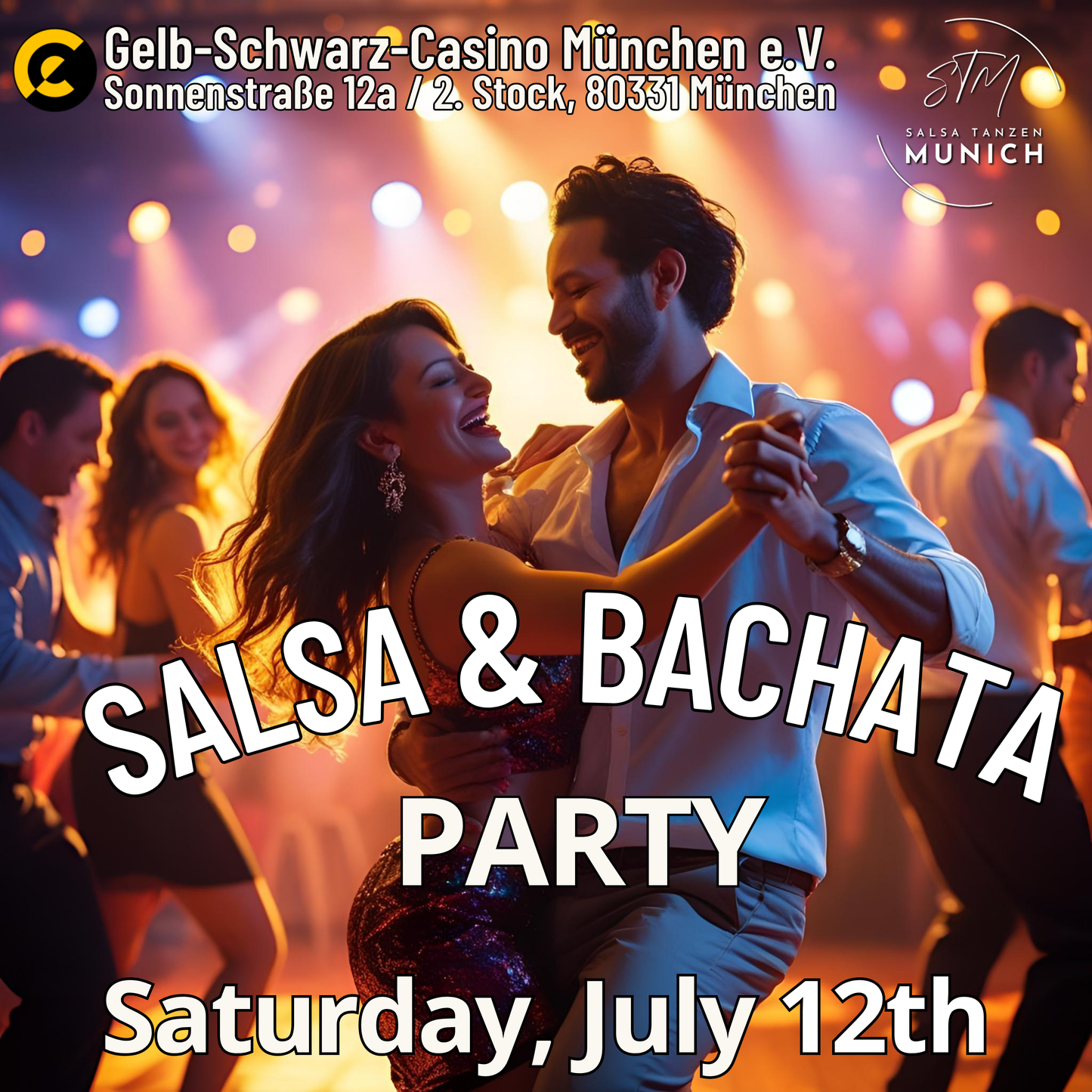 🔥 Salsa & Bachata Party July 12 with a Salsa workshop for beginners - Let's Dance! 🔥